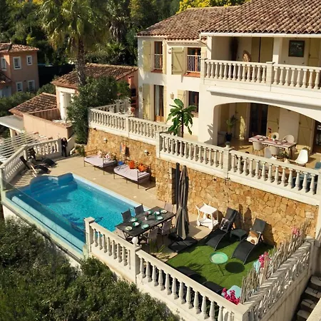 Villa soleil - Vue mer et montagne - Piscine privée, tennis, accès plage à pied-2